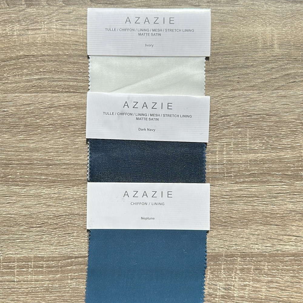Azazie - Swatches (blue family)